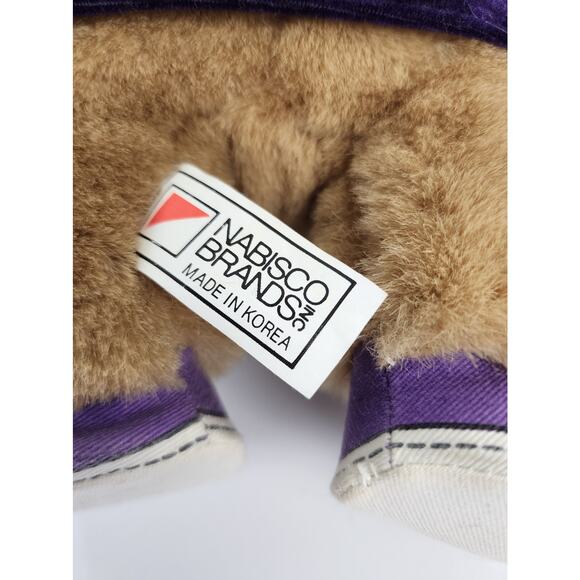 10" Teddy Grahams Stuffed Plush Bear w/sunglasses & Velvet Jacket Nabisco - Picture 6 of 7